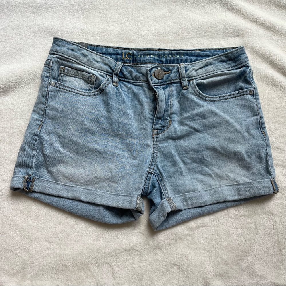 LC Lauren Conrad Light Wash Jean Shorts